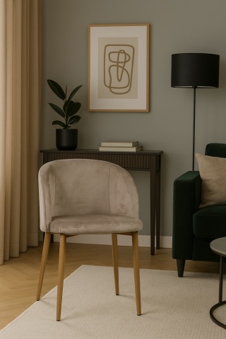 Krzesło Tapicerowane Orion Beżowe