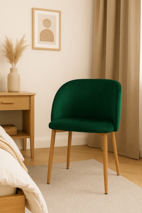 Krzesło Tapicerowane Orion Zielone