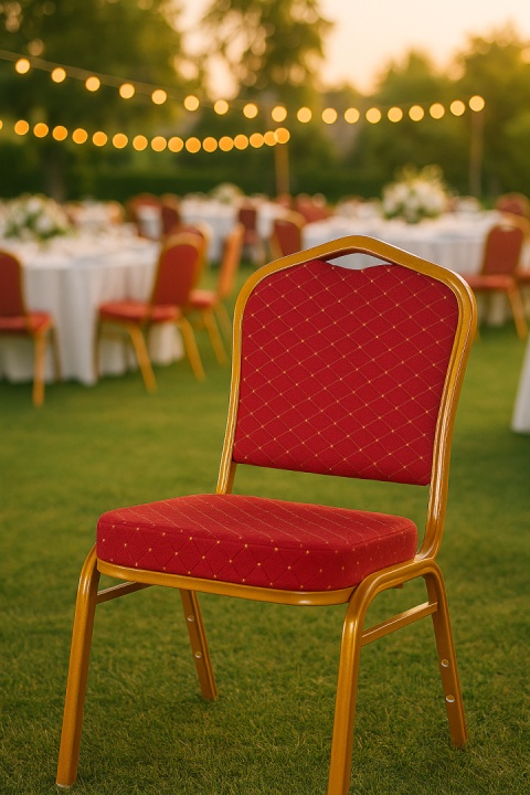 Krzesło bankietowe Aurora Brązowe