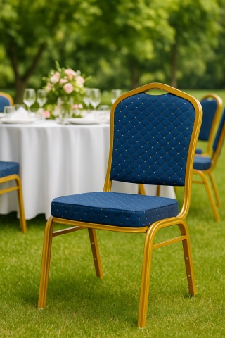 Krzesło bankietowe Aurora Niebieskie
