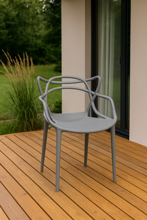 Krzesło plastikowe Nexus Szare