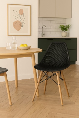 Krzesło skandynawskie Nordy Czarne