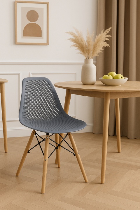 Krzesło skandynawskie Nordy Szare